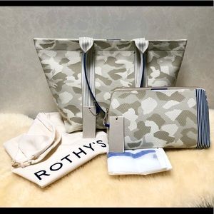 Rothy’s Khaki Camo Tote & Khaki Camo Large Vanity